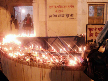 Historical Kuan (Well)Gurudwara Shri Nanakmatta Sahib inside main campus on Dewail